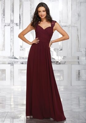 Morilee Bridesmaid Dress 21534 Bordeaux Size 10