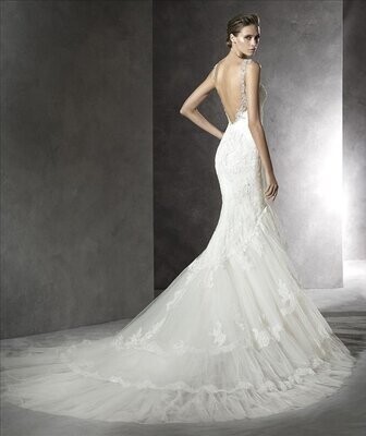 Pronovias Dress Prusia Off White Size 12