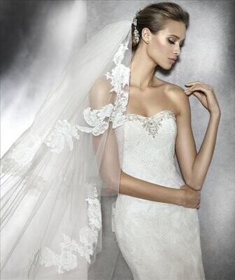 Pronovias Dress Pruda White Size 14