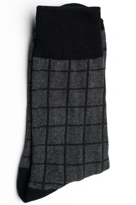 Men's grey boxed dress socks size 9-12