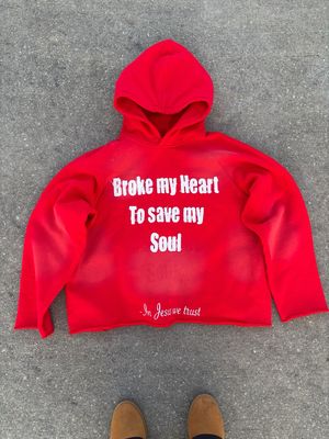 Broke My Heart To Save My Soul Hoodies - Red