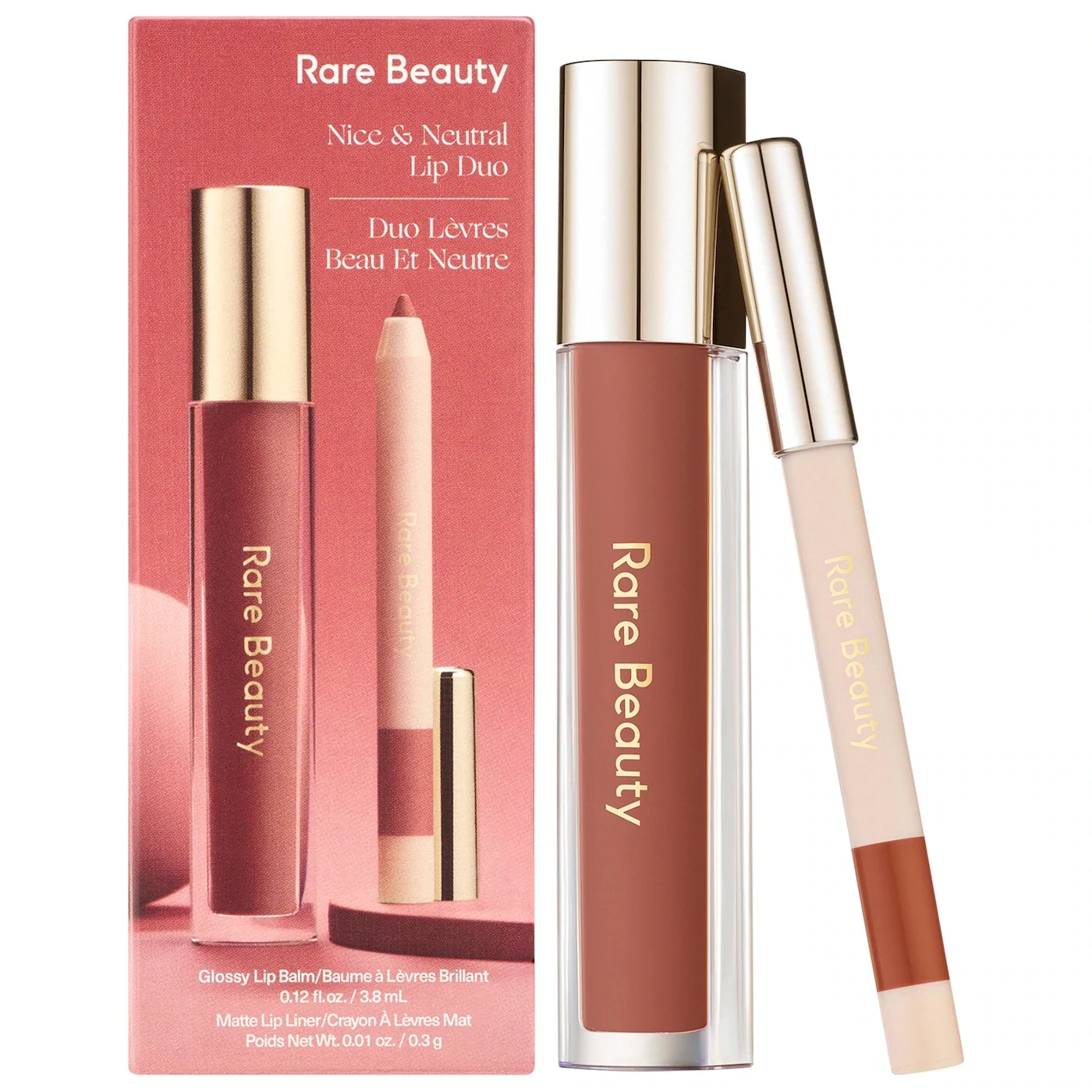 Rare Beauty by Selena Gomez - Nice &amp; Neutral Lip Gloss and Liner Duo