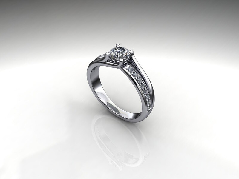 18ct Diamond engagement Ring
