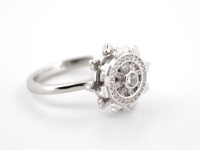 Silver Sailor Wheel Ring