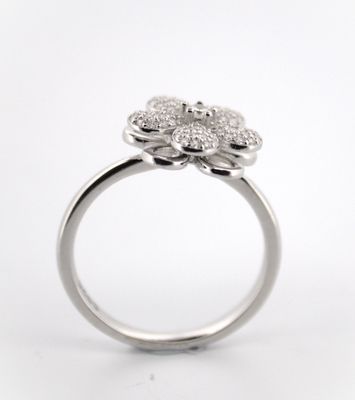 Silver Daisy Spinner Ring