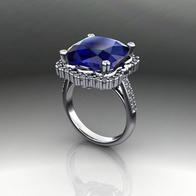 18ct Diamond Tanzanite Ring