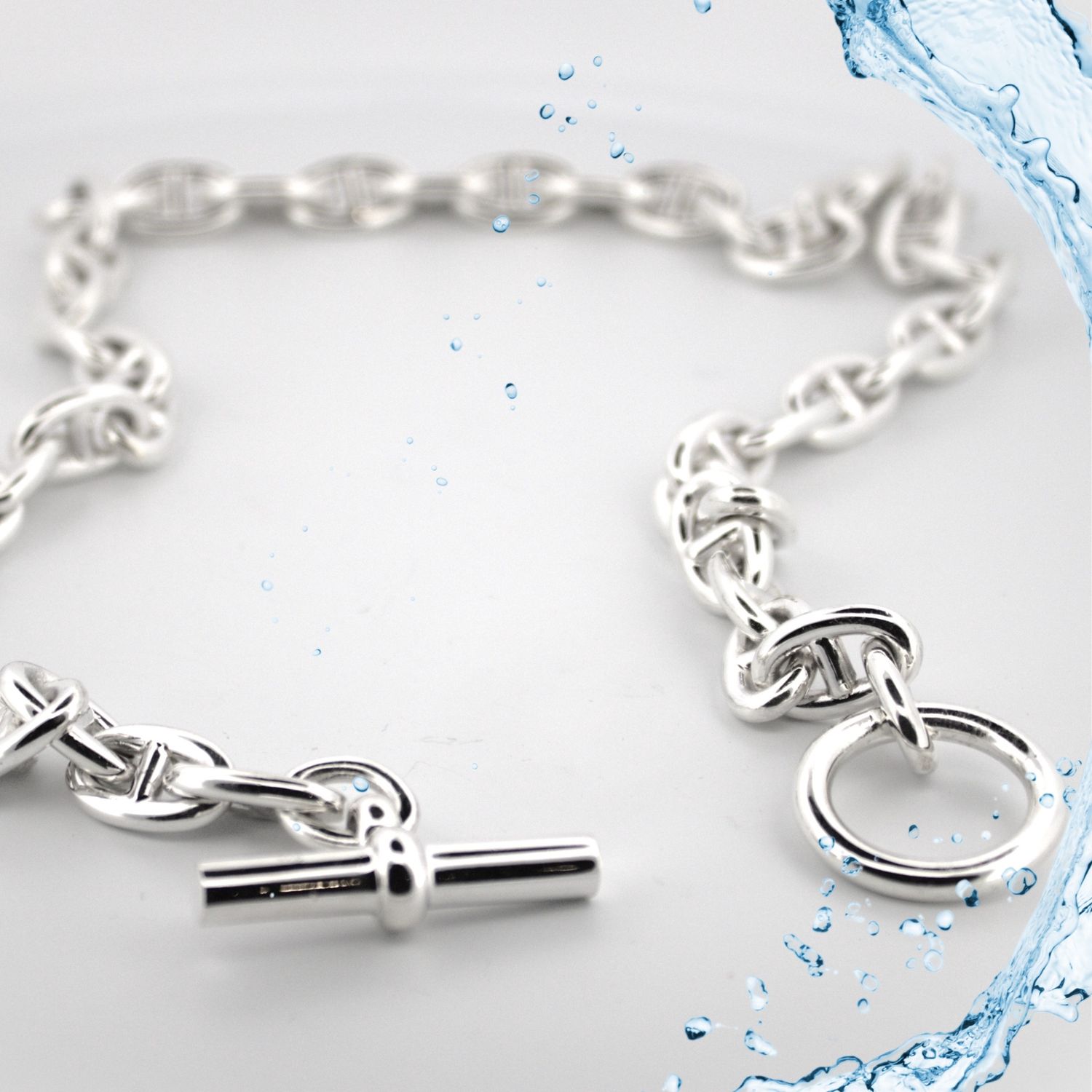 Silver large Anchor Chain
