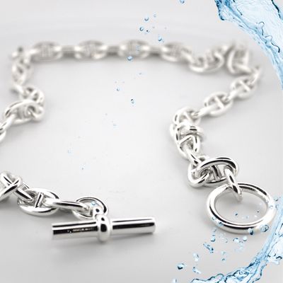 Silver large Anchor Chain