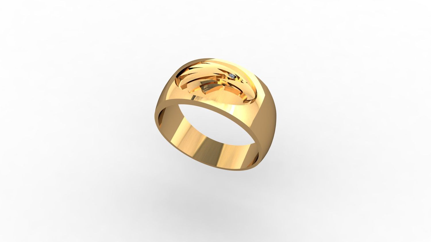 Eagles Ring - West Coast Eagles AFL Ring, Material: 9ct Gold, Colour: yellow gold