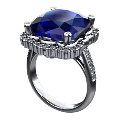 18ct Diamond Tanzanite Ring