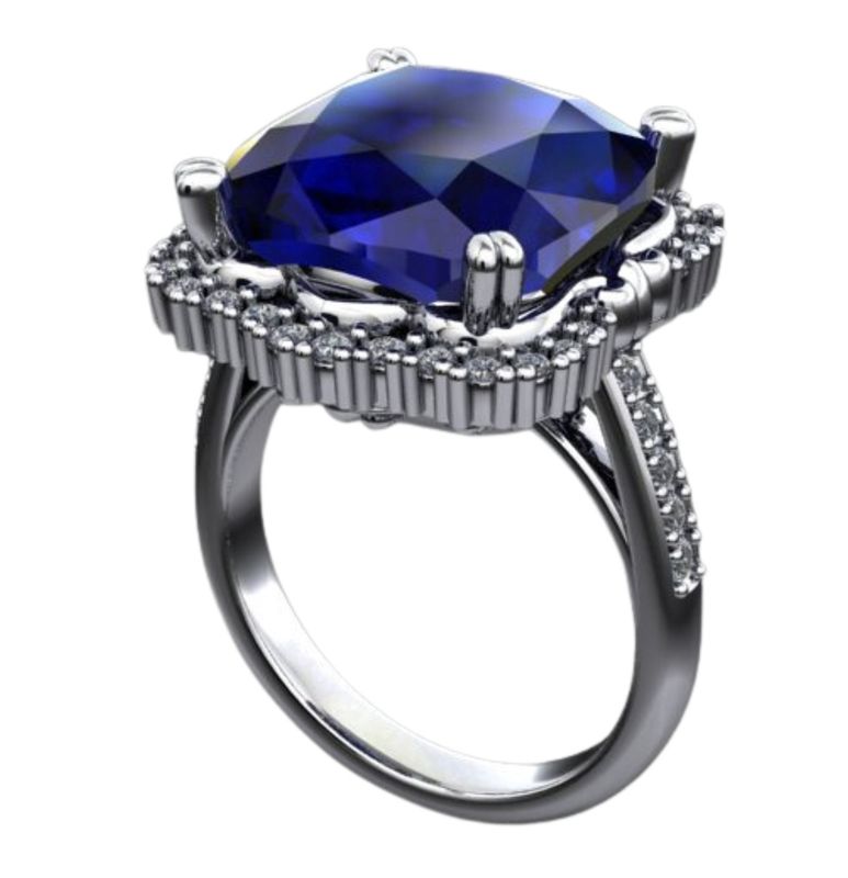 18ct Diamond Tanzanite Ring