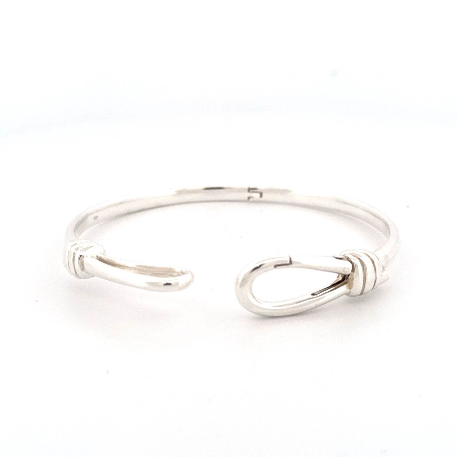Silver Knotted Infinity Bangle
