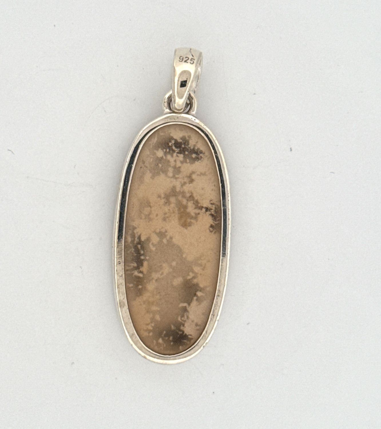 Silver Leaf Jasper Pendant