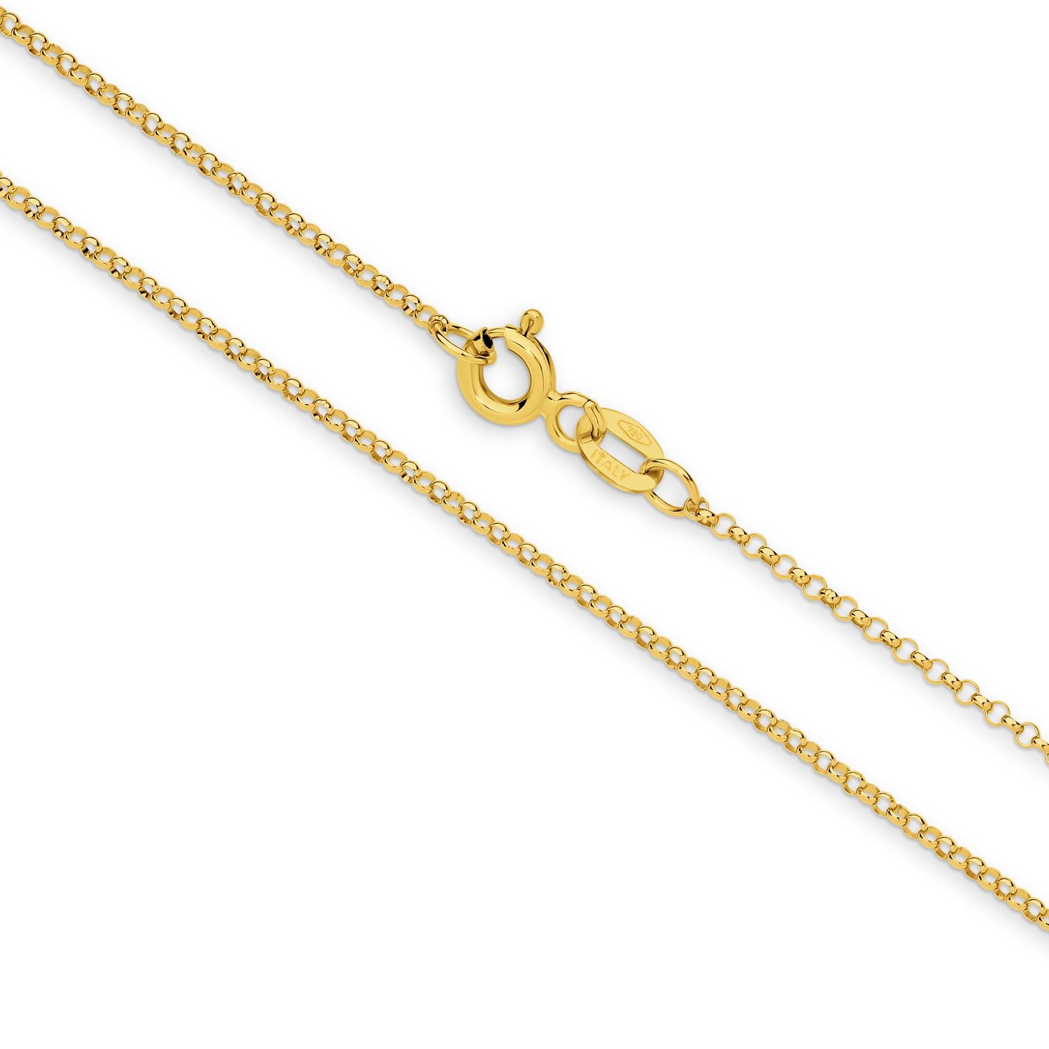9ct Yellow Gold 40cm Belcher Chain 1.30mm