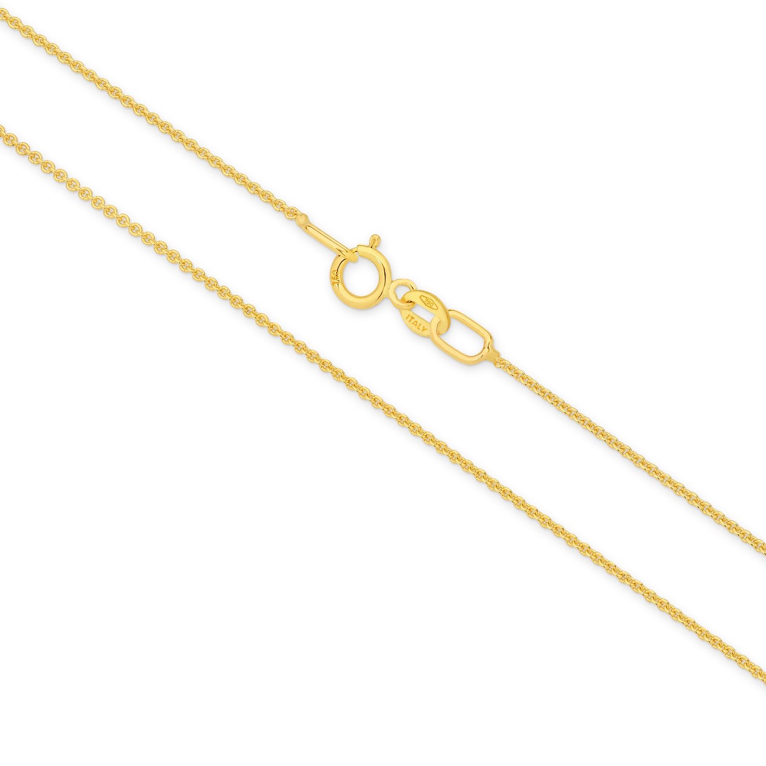 18ct Yellow Gold 45cm 0.90mm Cable Chain
