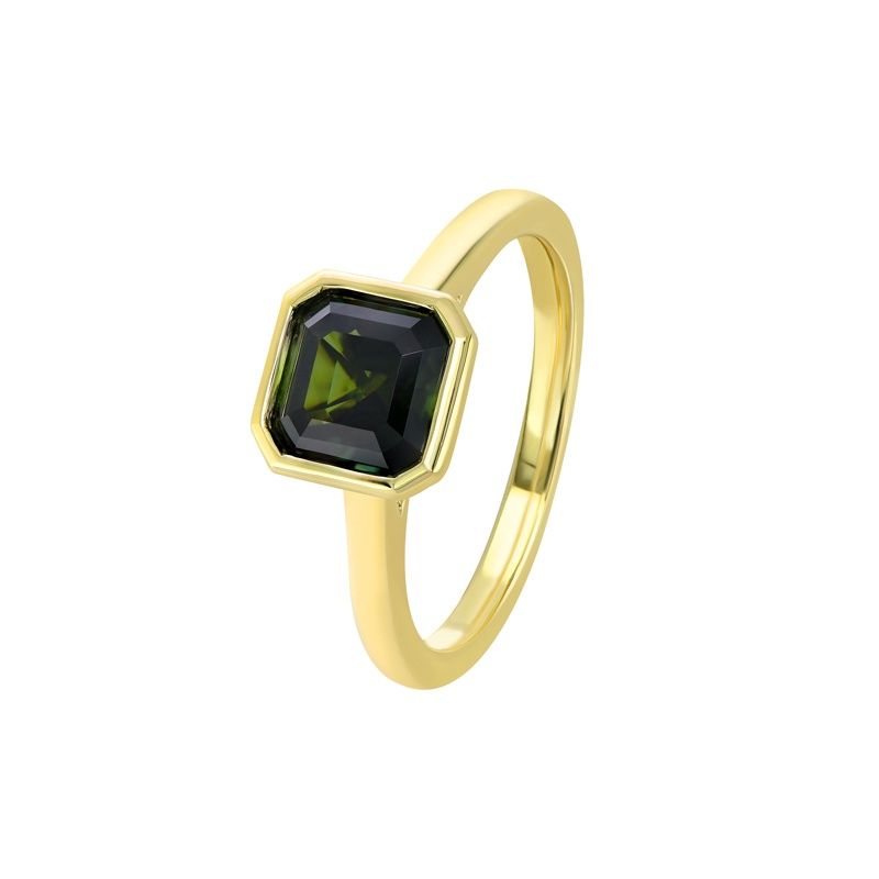 Eloise Square 9ct Yellow Gold Emerald Ring