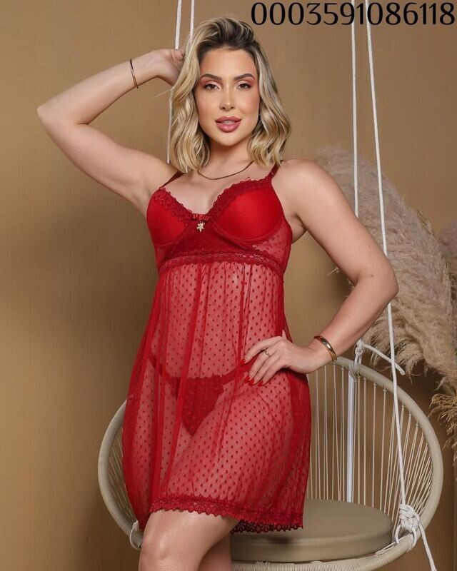 rotes sexy Negligee inkl. Slip