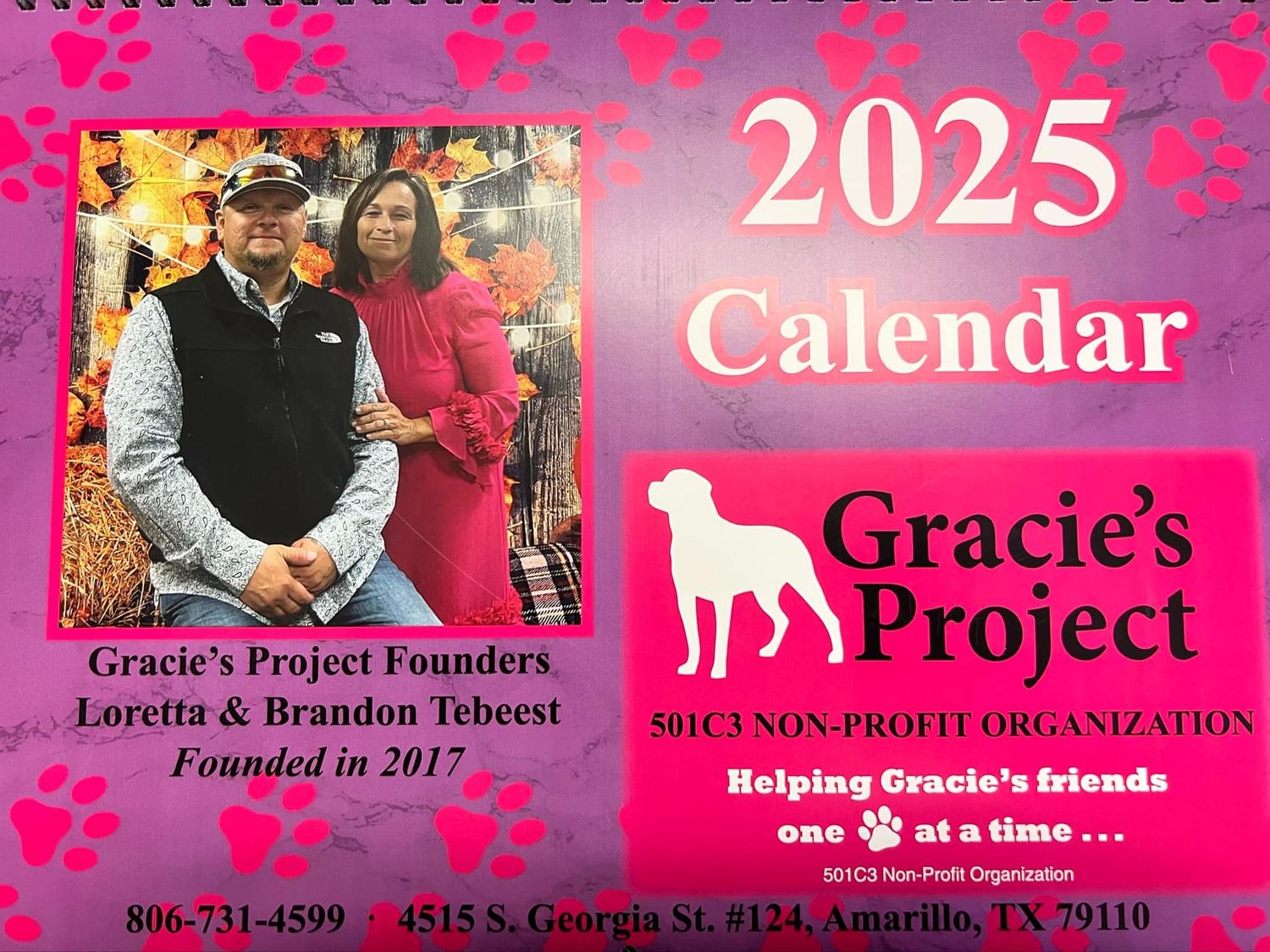 Gracie's Project 2025 Calendar