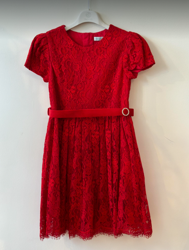 Abel & Lula Red Lace Dress