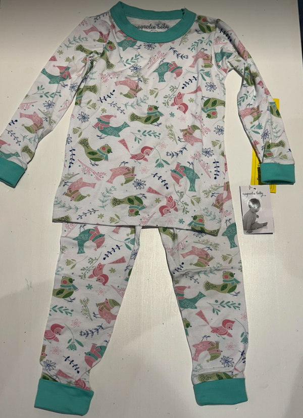 Magnolia Baby 2-Piece Long Sleeve Bird Pajamas