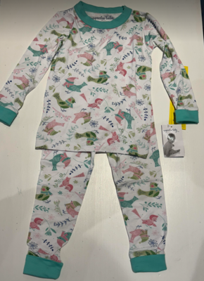 Magnolia Baby 2-Piece Long Sleeve Bird Pajamas