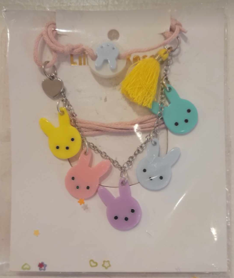 Multi-Colored Bunnie Necklace
