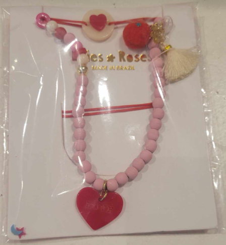 Violet Heart Necklace
