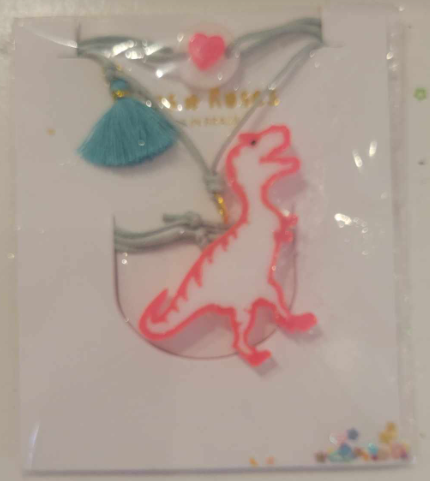 Pink Dino Necklace