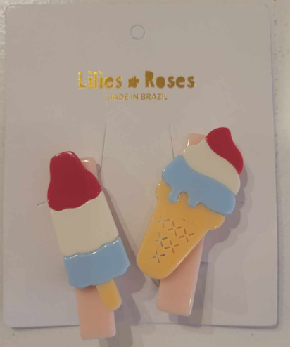 2-Pack Ice Cream Cone & Popsicle Clips