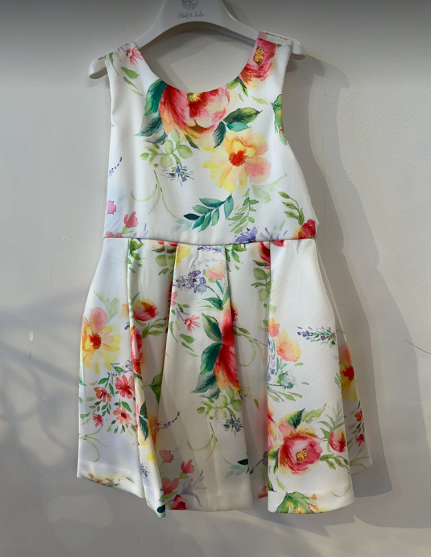 Bright Floral Occasion Dress