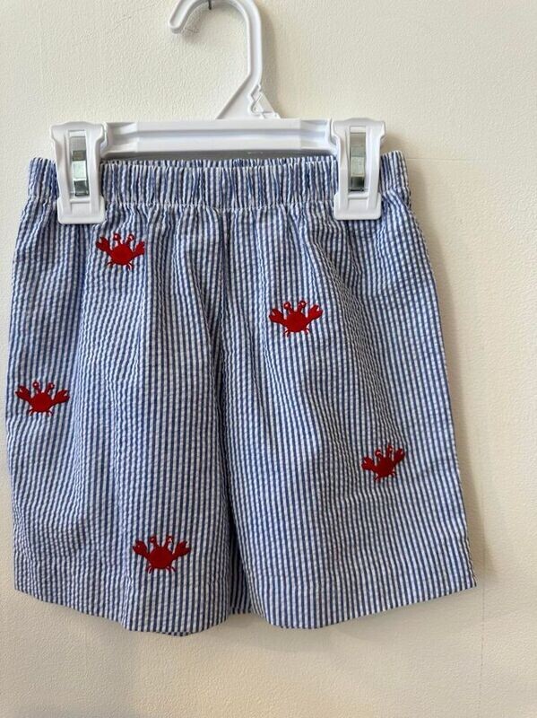 Seersucker Crab Shorts
