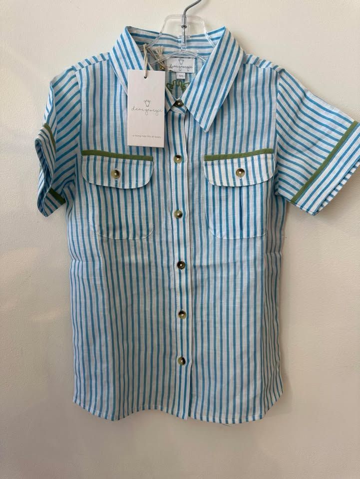 Sea Shirt Linen Stripe