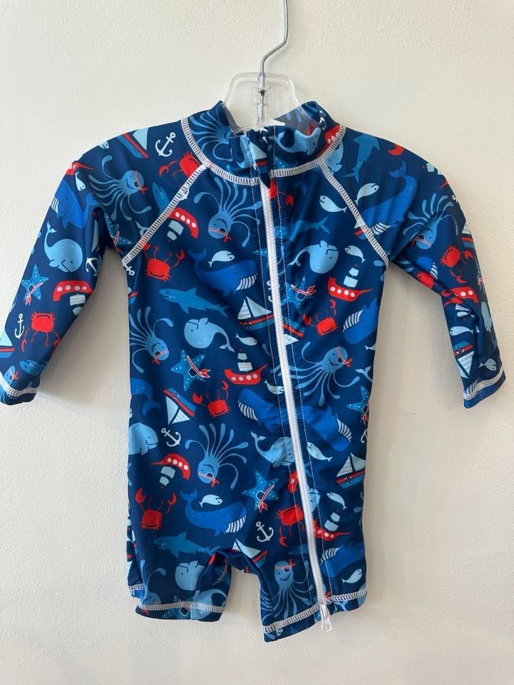 Shortie Swimsuit Nautical Baby