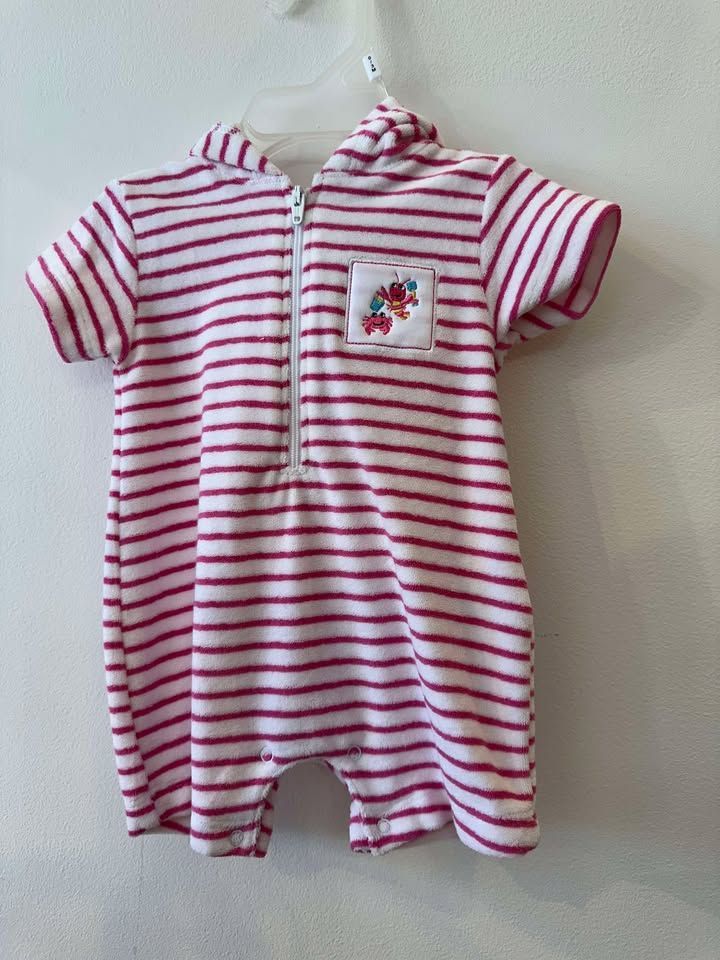 Lobster Romper Fushia