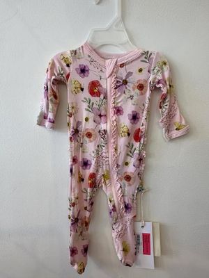 Print Muffin Ruffle Footie