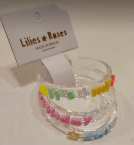 Little Roses "It's My Birthday Yay!" Bracelet Bangles