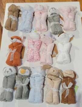 Small Plush Animal Lovey Blankie