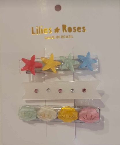 3-Pack Seashell and Starfish Clips