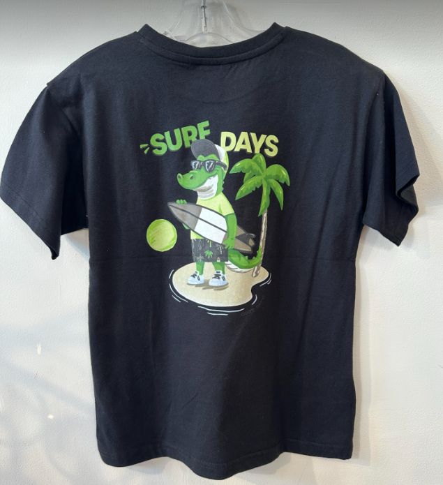 Black Alligator Surf Days Tshirt