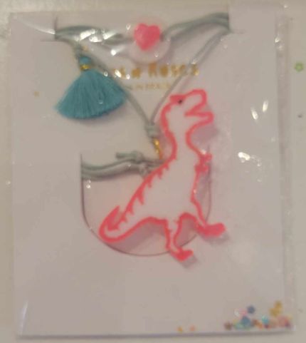 Pink Dino Necklace
