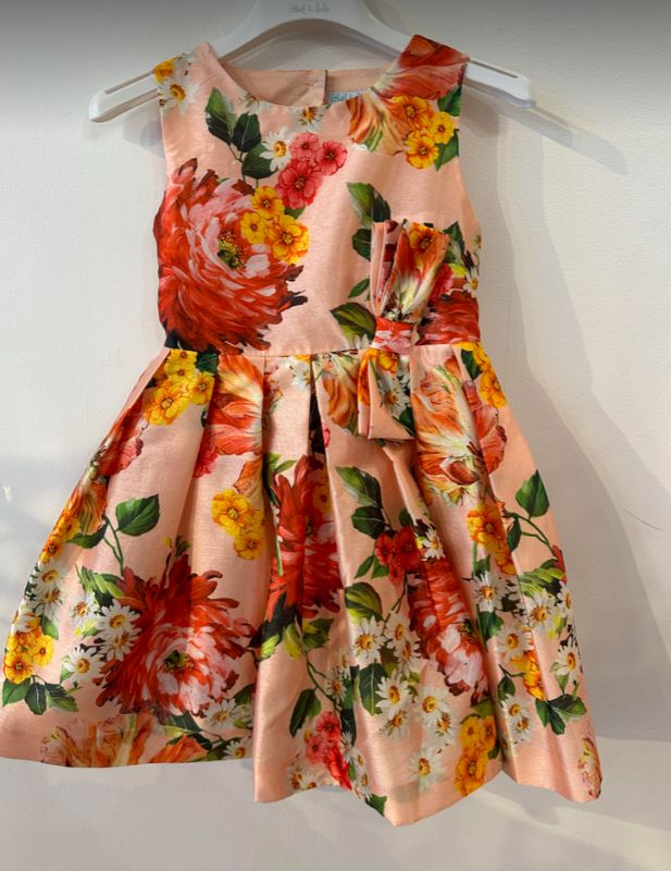 Pink Floral Occasion Dress
