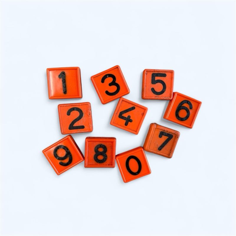 Halsbandnummern orange