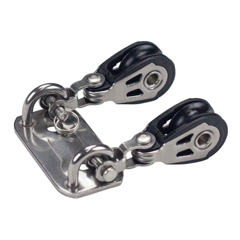 Laser ILCA dinghy block plate with 20mm BB blocks -2178