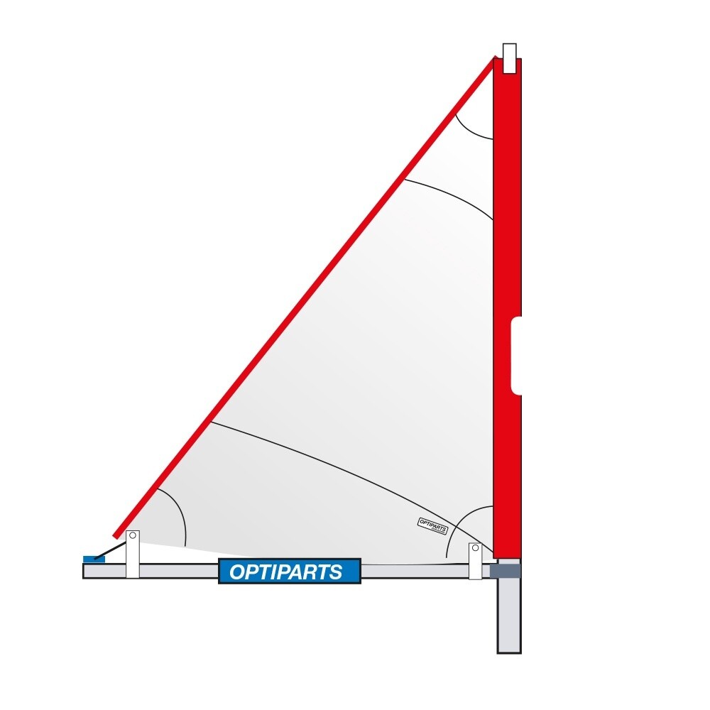 OPTIMIST TRISAIL WITH MAST AND  MINIBOOM-1064