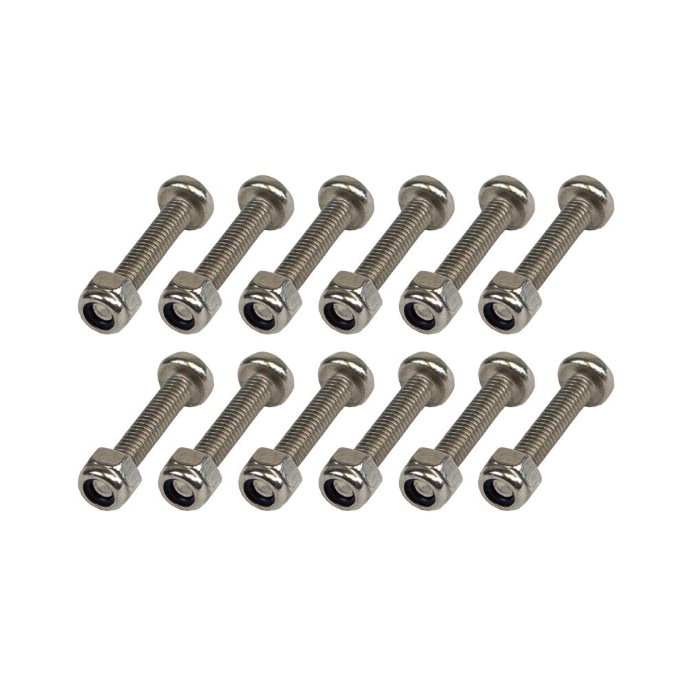 SET OF 12 BOLTS AND SELFLOCKING NUTS-1155