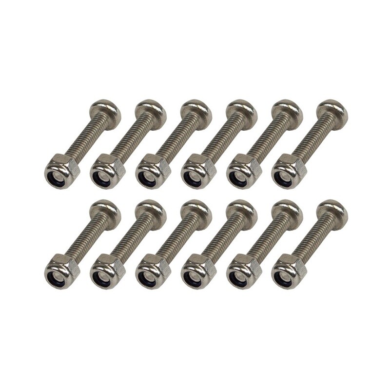 SET OF 12 BOLTS AND SELFLOCKING NUTS-1155