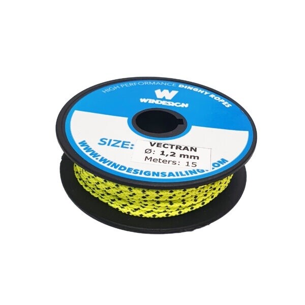 1.2mm VECTRAN 15m reel, FLUOR YELLOW - 1367Y