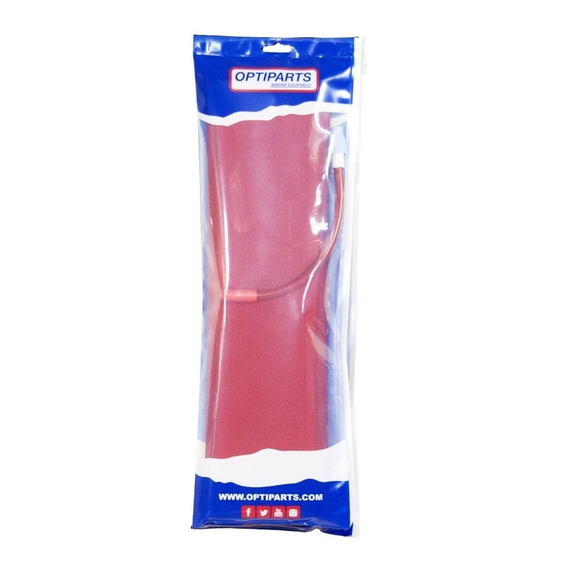 BUOYANCY BAG H/D 48L RED WITH TUBE - 1219