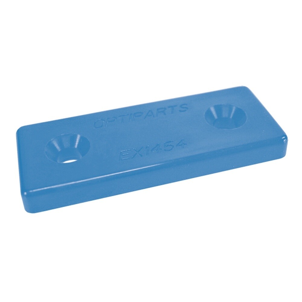 MOUNTINGPLATES PLASTIC - BLUE - 10 PIECES-14533-10