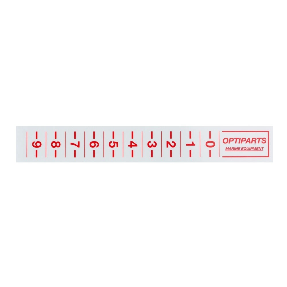 TRIM STRIPS 16cm - RED - 2 stickers